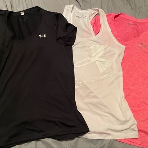 3 Under Armour athletic shirts